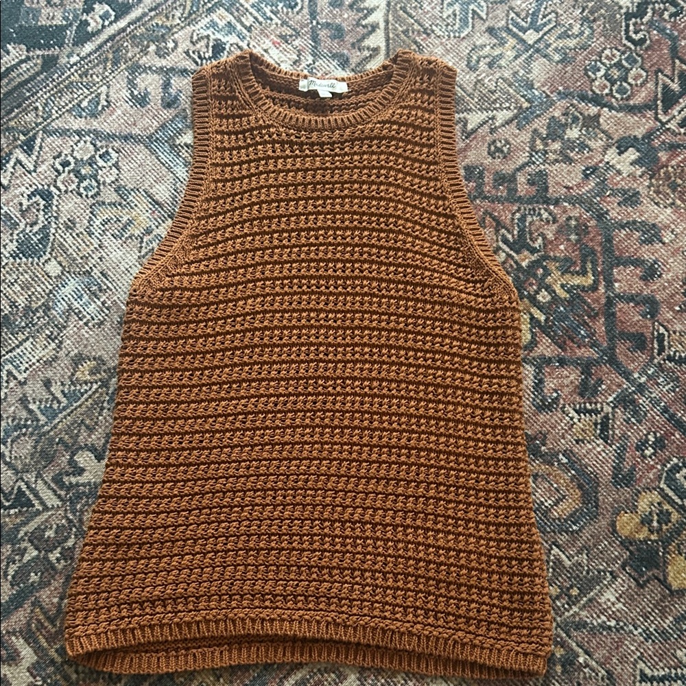 Madewell Rust Knit Top